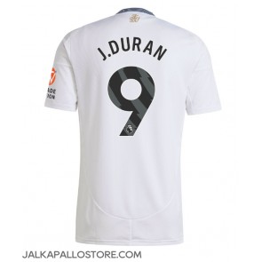 Aston Villa Jhon Duran #9 Vieraspaita 2024-25 Lyhythihainen